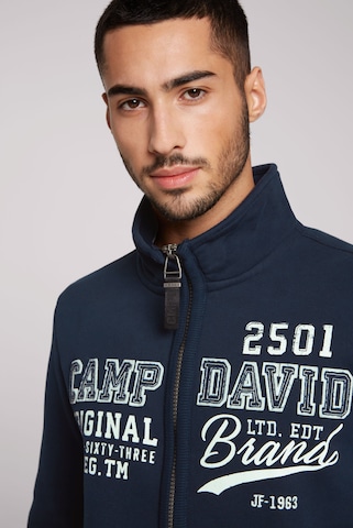 CAMP DAVID Sweat jacket in Blue