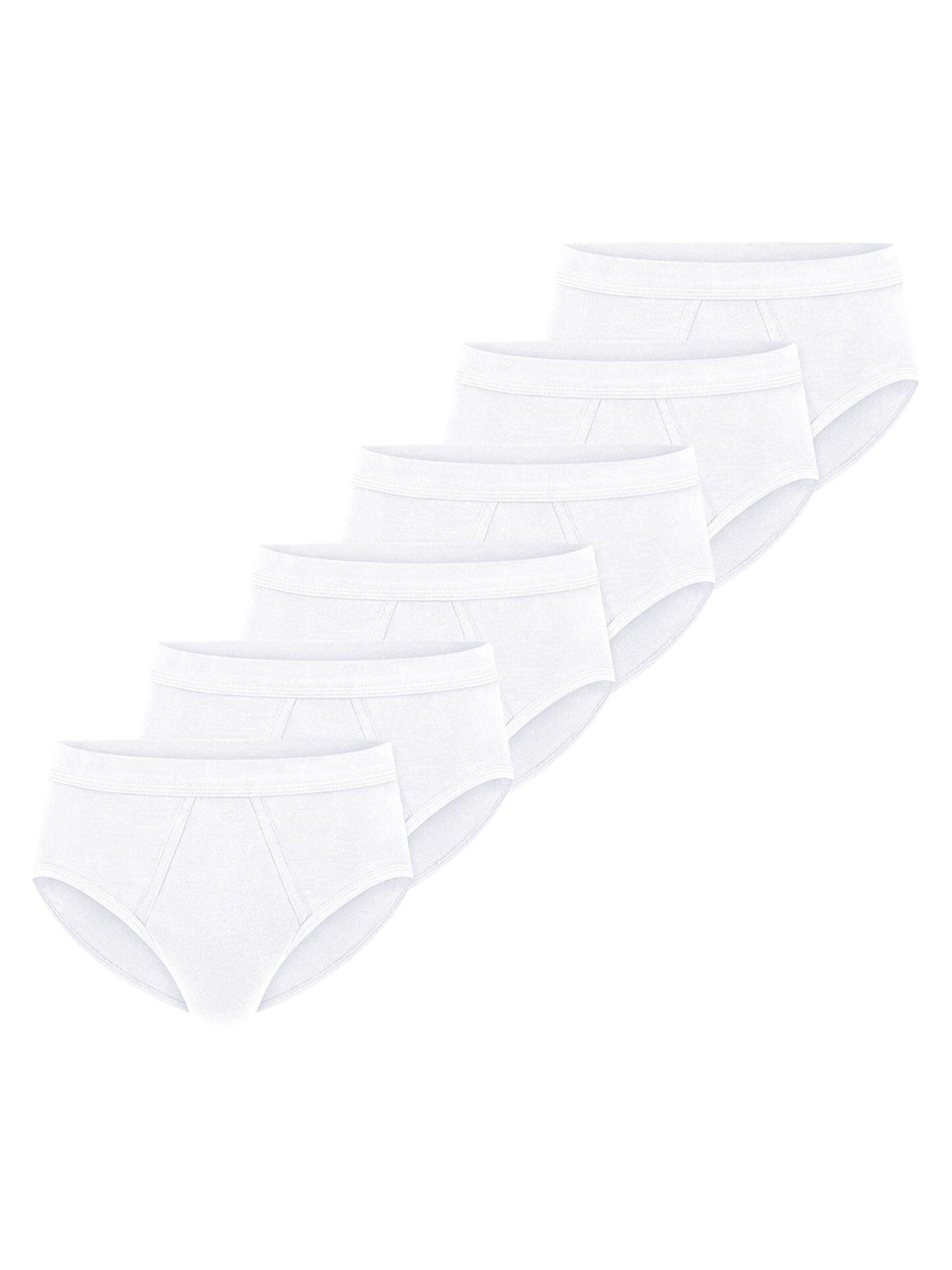 SCHIESSER Slip 'Cotton Essentials Feinripp'‌‌ in Weiß: Vorderseite