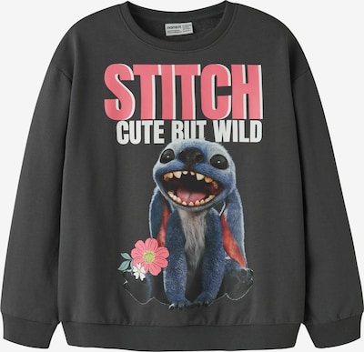 122-128 dydžio Megztinis be užsegimo 'NKFJYNI STITCH' iš NAME IT, spalva – tamsiai mėlyna / avietinė / juoda / balkšva, Prekių apžvalga