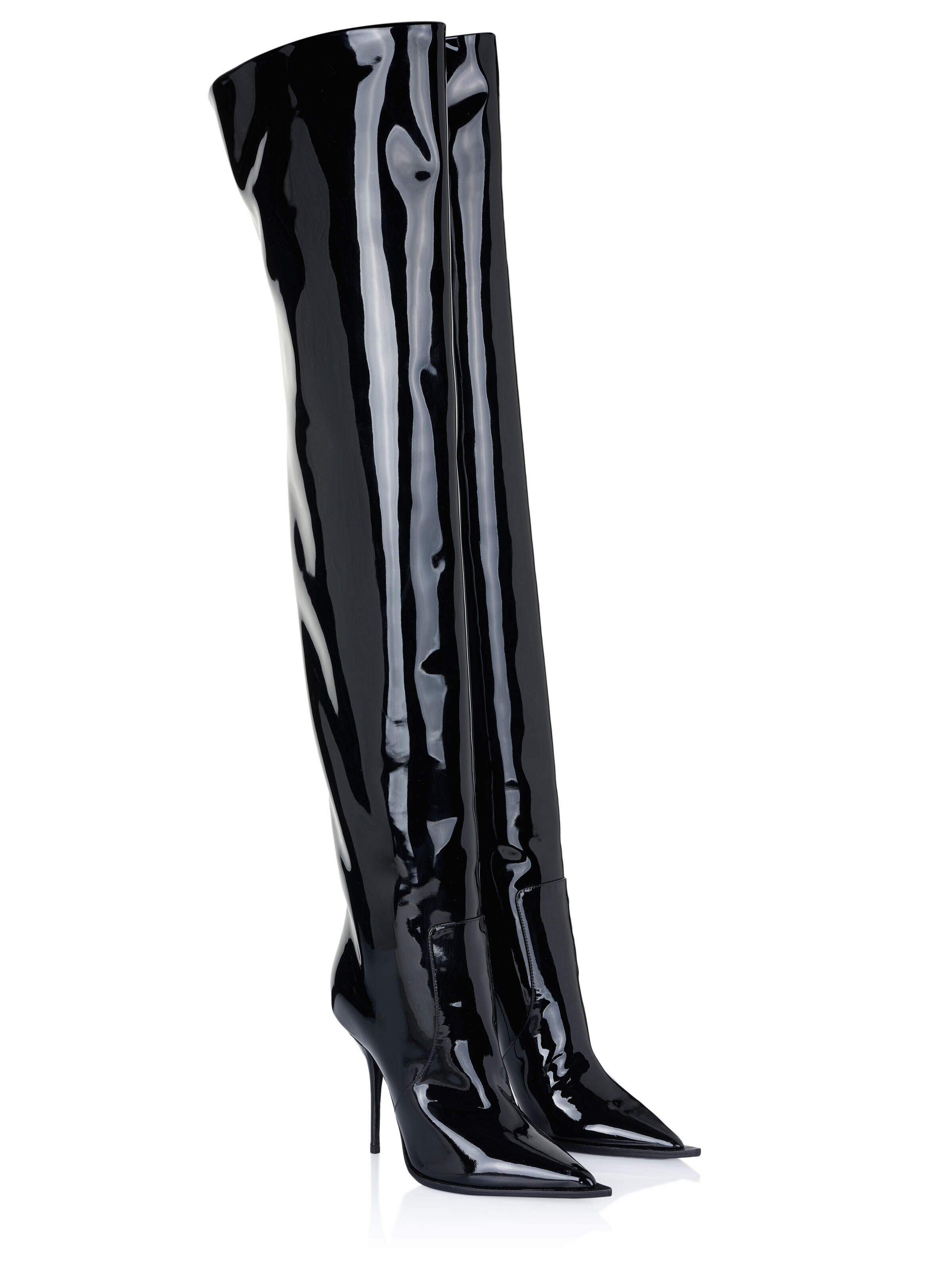 DOLCE & GABBANA Overknees 'Dolce & Gabbana Stiefel schwarz' in Black
