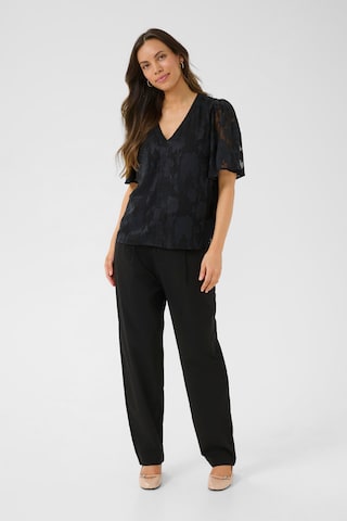 Cream Blouse 'Yana' in Black