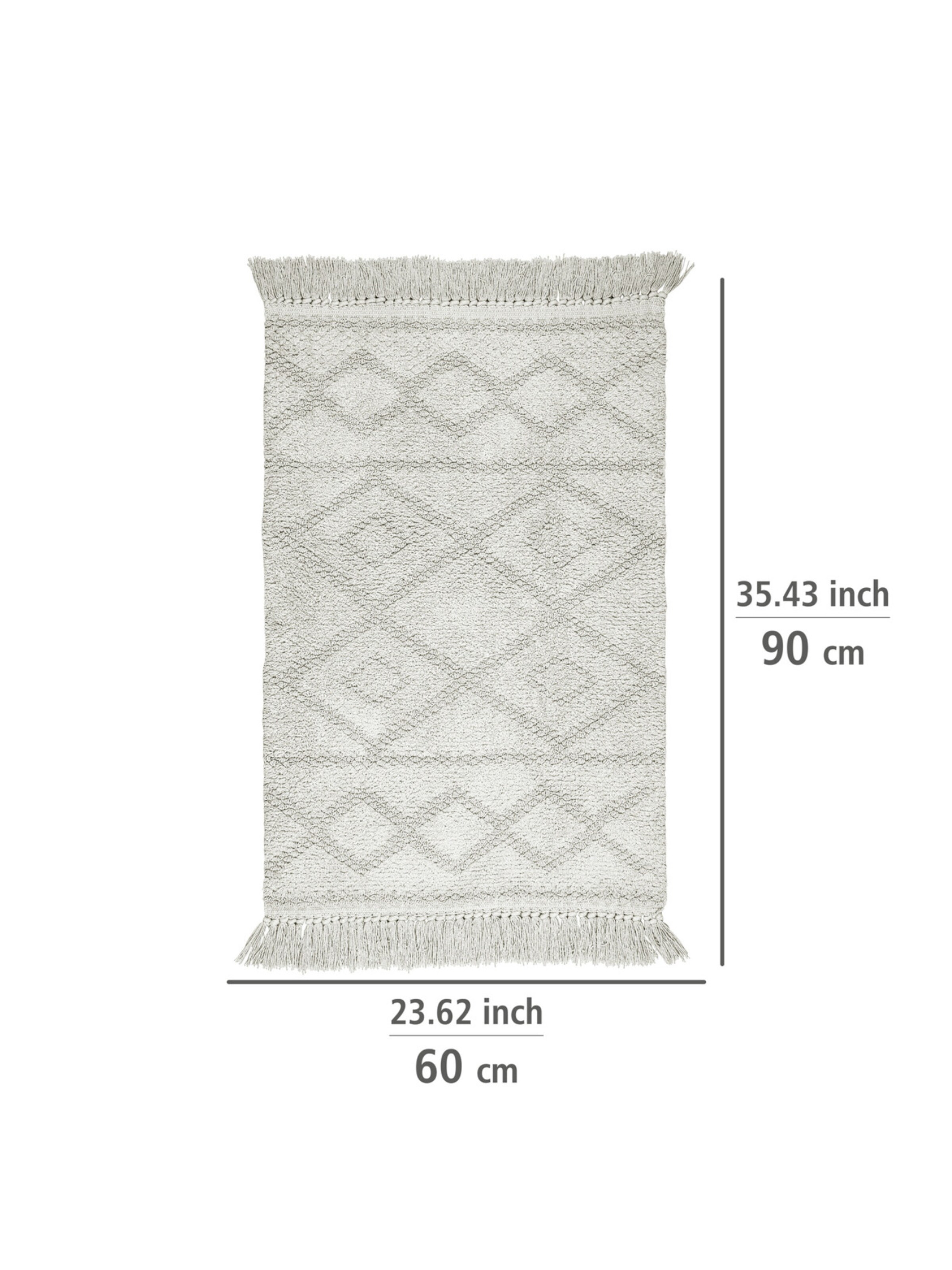 Wenko Badematte 'Urla' in Grau