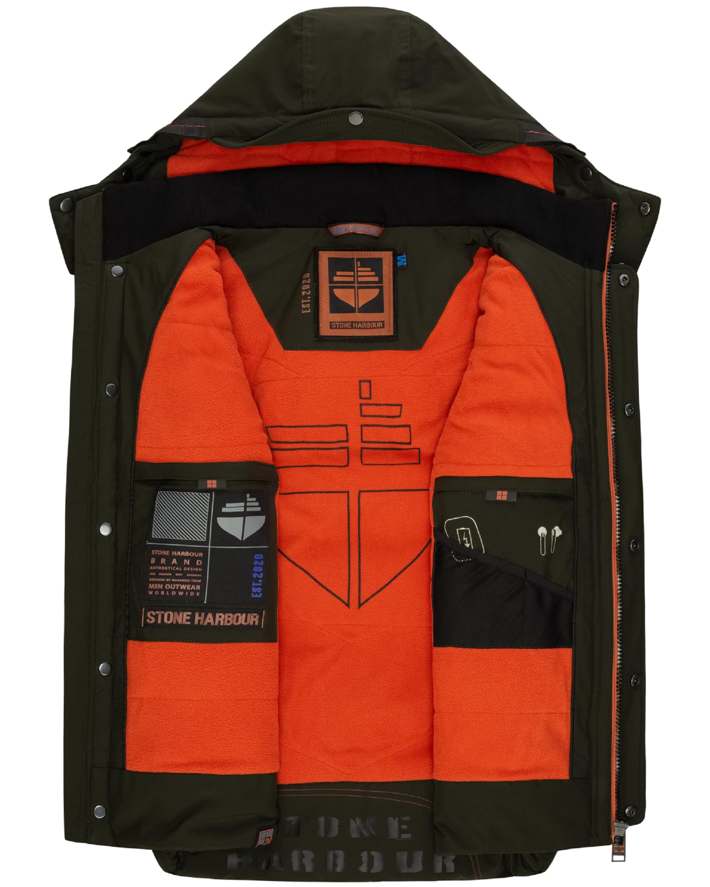 Gilet 'Egoor' STONE HARBOUR en marron