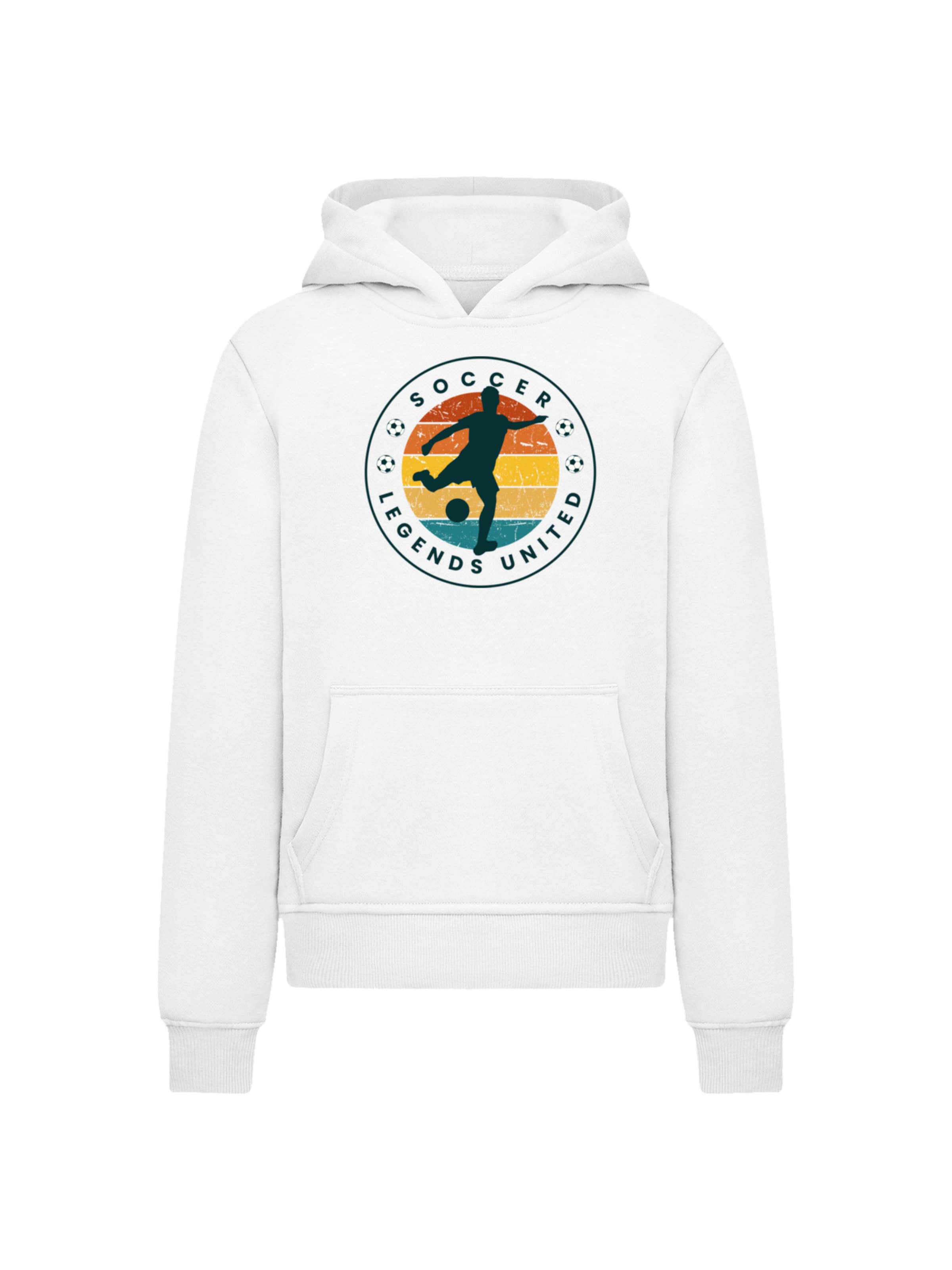 F4NT4STIC Sweatshirt 'Soccer Legends United' in White: front