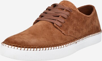 Calvin Klein - Zapatos con cordón en marrón: frente