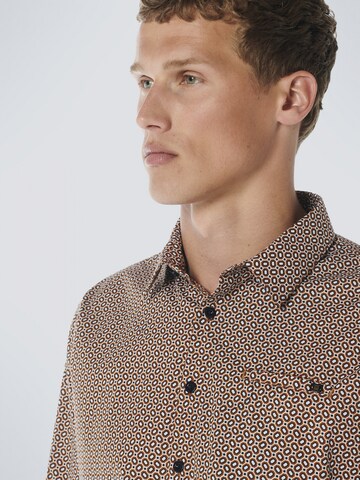 No Excess Regular fit Button Up Shirt in Brown