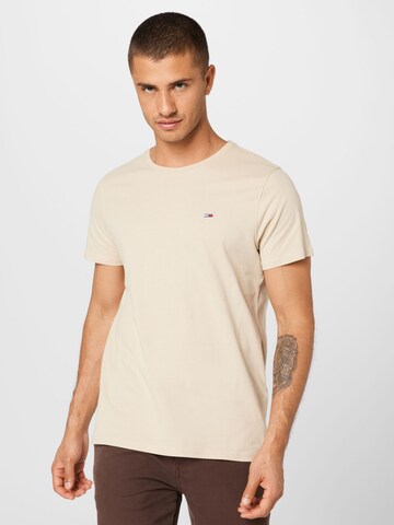 T-Shirt Tommy Jeans en beige : devant