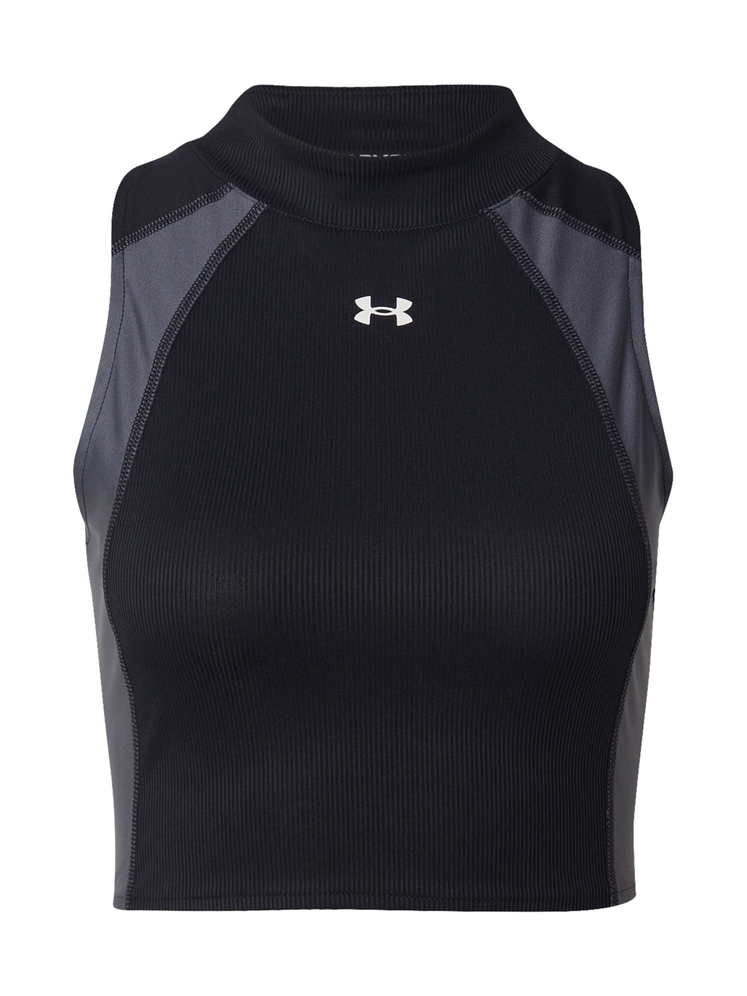 UNDER ARMOUR Sports Top in Black: front