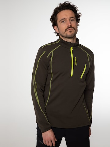 PROTEST Athletic Sweatshirt 'HUMANS' in Green: front