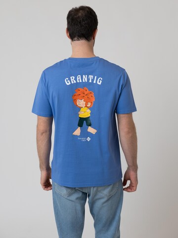 Bavarian Caps Shirt 'Grantler Klub: Pumuckl' in Blauw