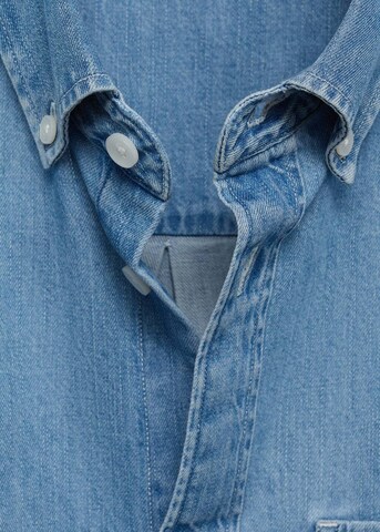 MANGO MAN Regular Fit Hemd 'Marzio' in Blau