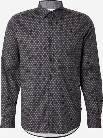 s.Oliver Regular fit Overhemd in Zwart: voorkant