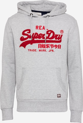 Sweat-shirt Superdry en gris : devant