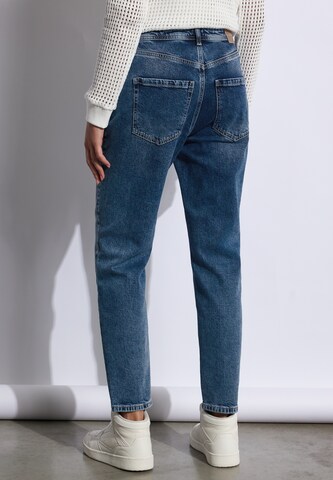 STREET ONE Loosefit Jeans im Mom Fit in Blau