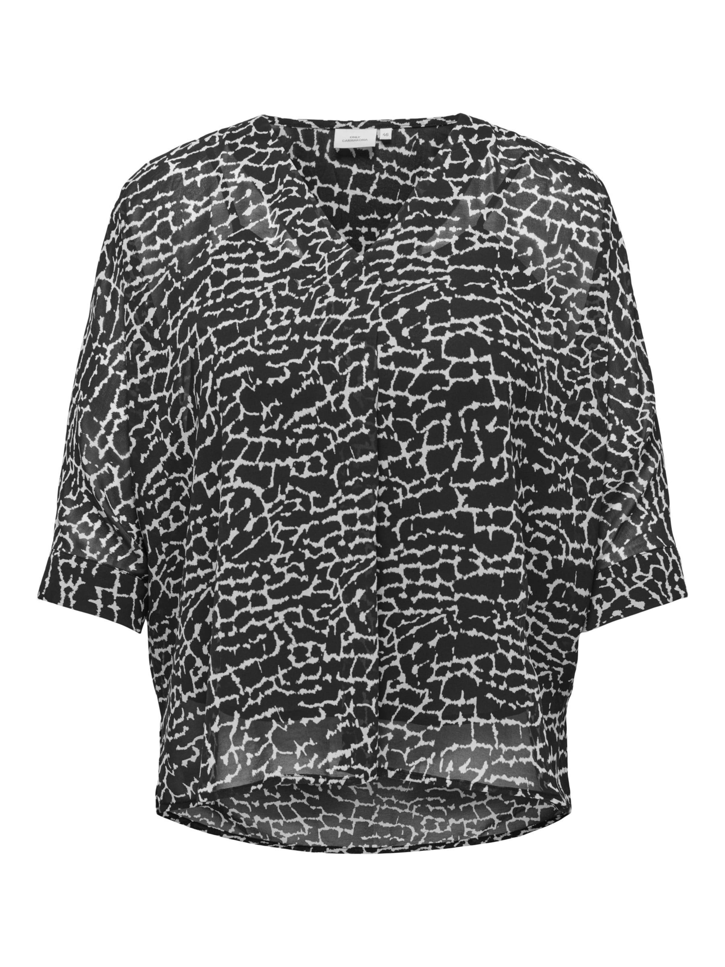 Camicia da donna 'CARMil' di ONLY Carmakoma in nero: frontale