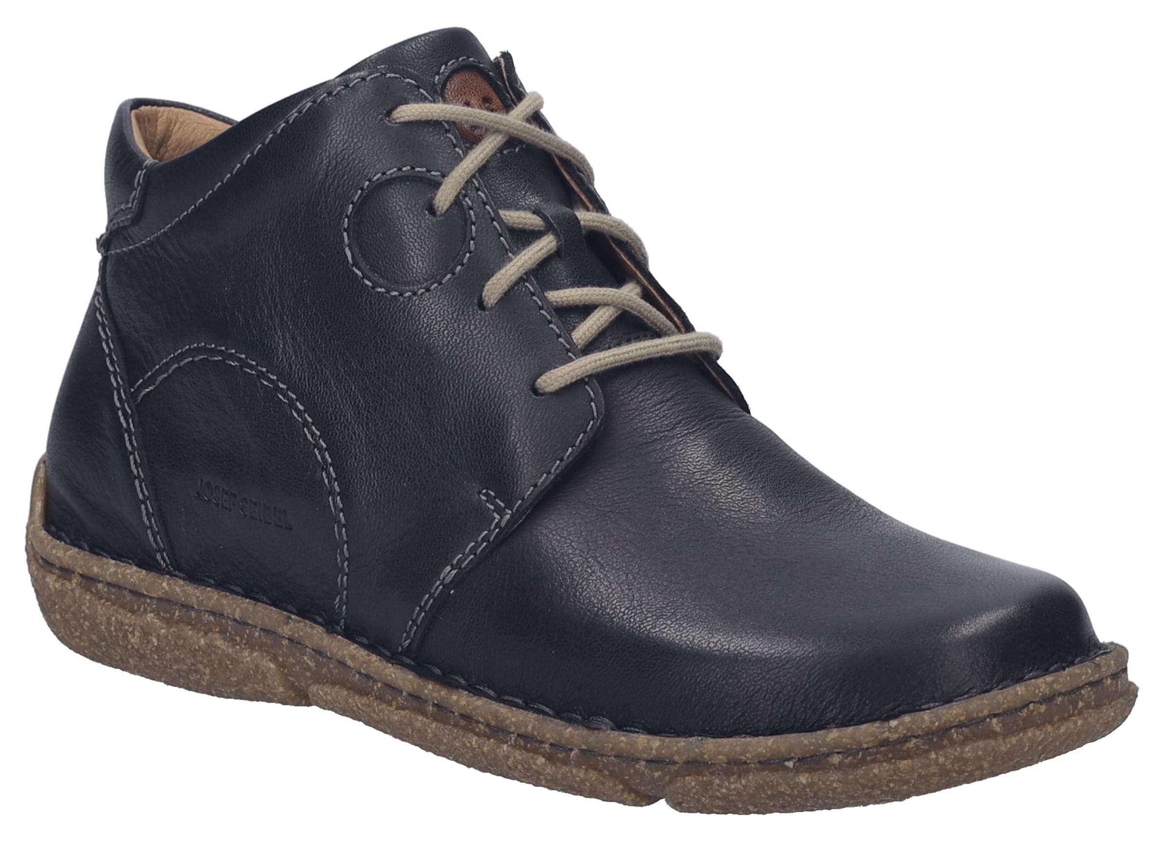 JOSEF SEIBEL Schnürstiefelette in Schwarz: Vorderseite