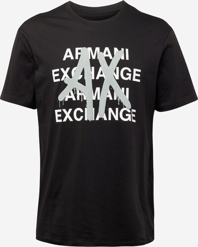 ARMANI EXCHANGE T-Krekls, krāsa - pelēks / melns / balts, Preces skats