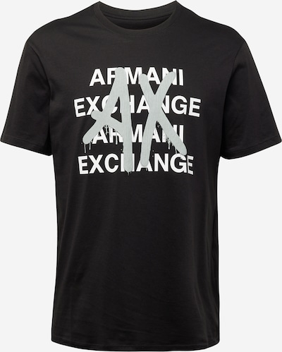 Tricou ARMANI EXCHANGE pe gri / negru / alb, Vizualizare produs