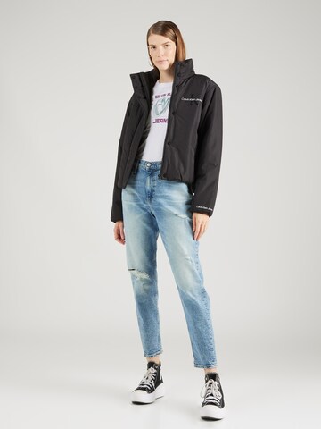 Calvin Klein Jeans Majica 'Hyper Real' | bela barva