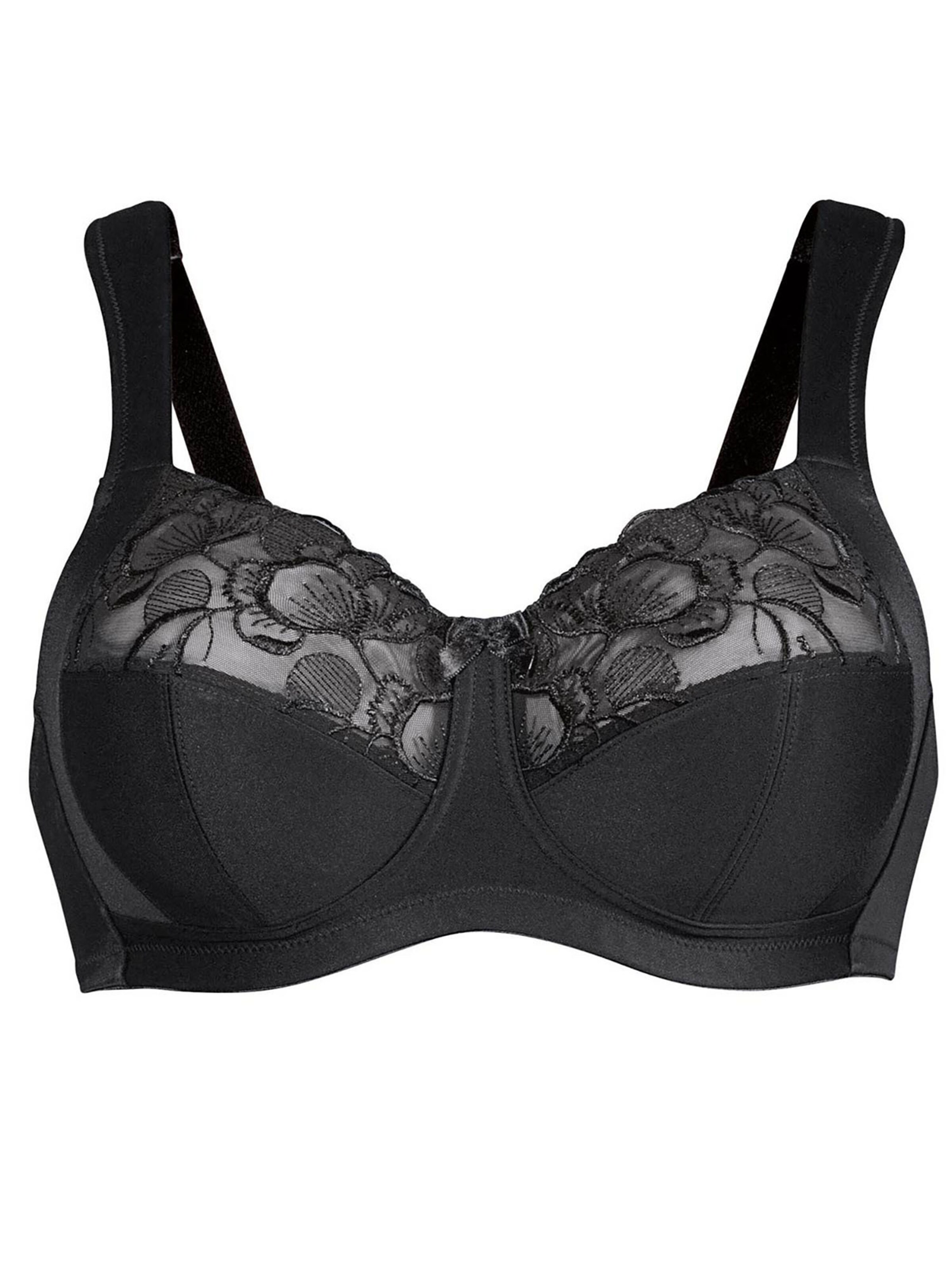 ANITA Minimiser Bra 'Lucia' in Black: front