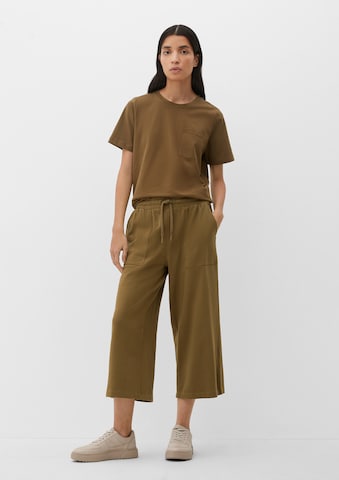 Wide Leg Pantalon s.Oliver en vert