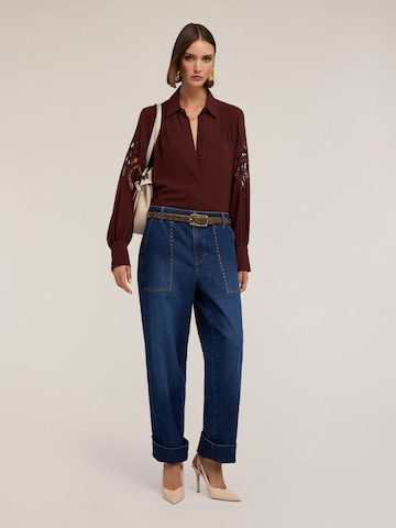 Wide Leg Jean MOTIVI en bleu : devant