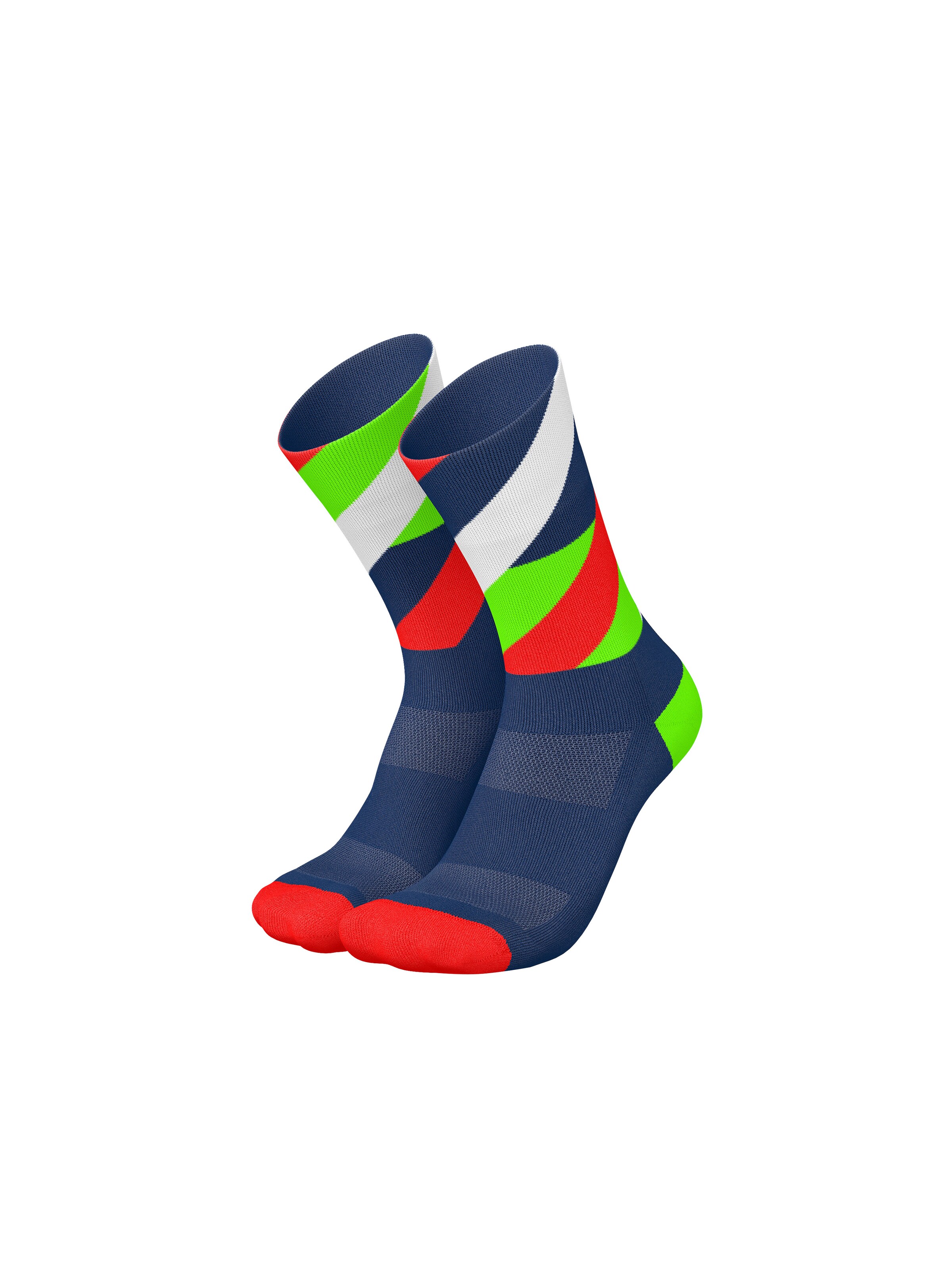 INCYLENCE Athletic Socks 'LOOPS' in Blue: front