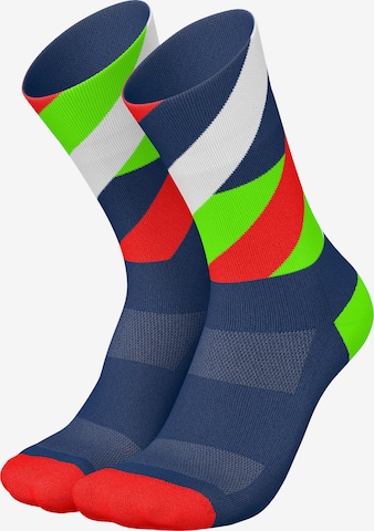 INCYLENCE Athletic Socks 'LOOPS' in Blue: front