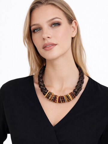 COLLEZIONE ALESSANDRO Necklace 'Alexa' in Brown