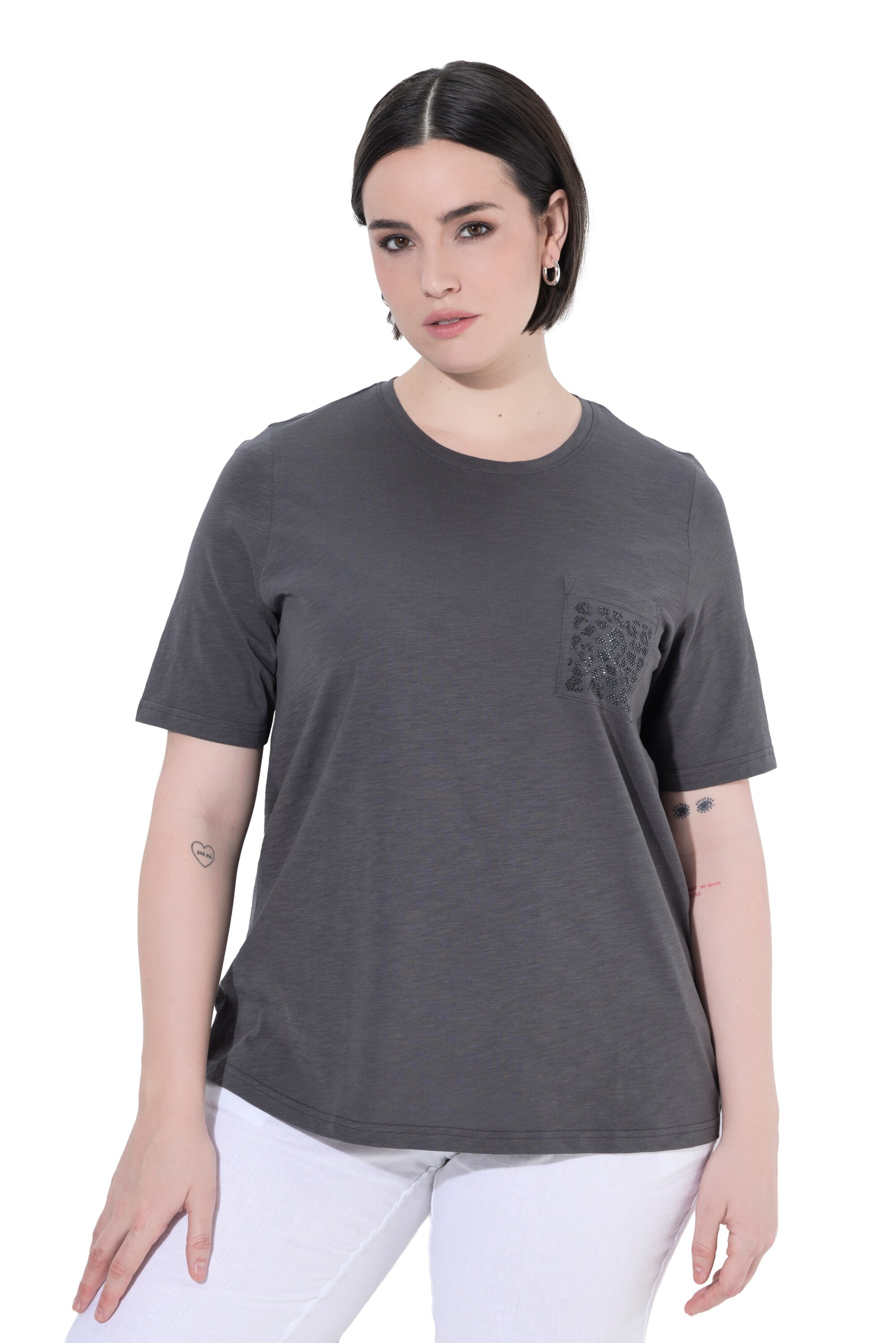 Ulla Popken Shirt in Grey: front