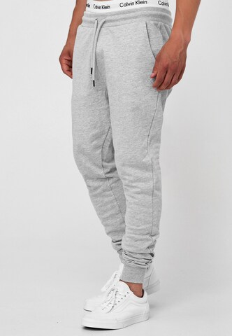 INDICODE JEANS Tapered Trousers 'Eberline' in Grey