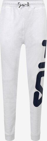 Tapered Pantaloni sport ' Apparel BRONTE ' de la FILA pe alb: față