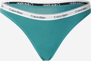Calvin Klein Underwear - Tanga en verde: frente