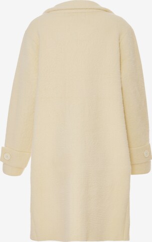 YASANNA Knitted Coat in Beige