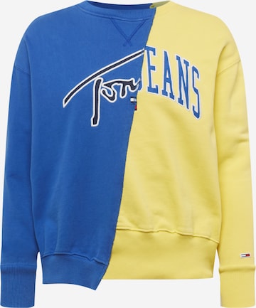 Tommy Jeans Sweatshirt in Blauw: voorkant