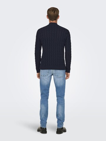 Only & Sons Свитер 'ONSKicker' в Синий