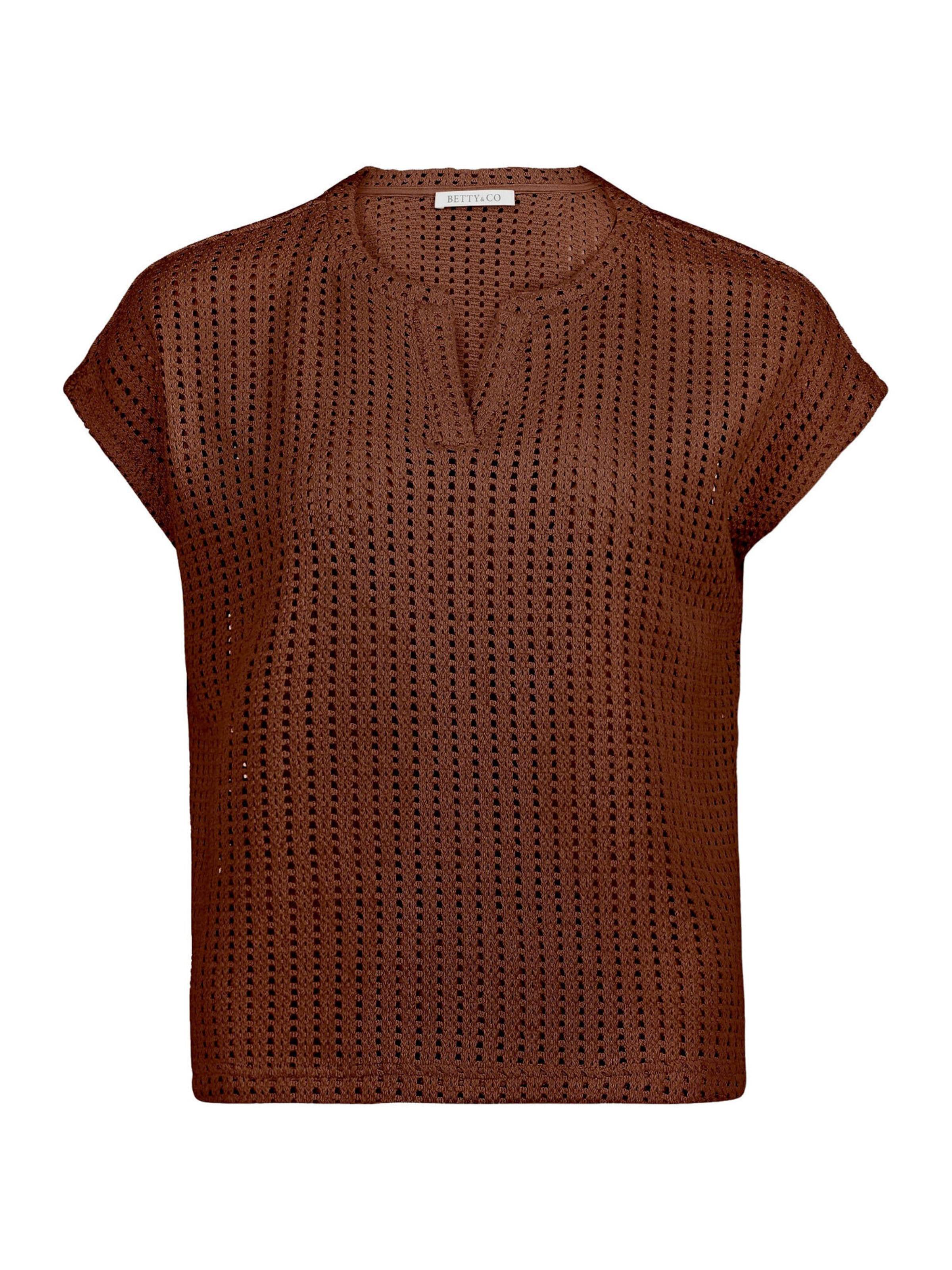 Betty & Co Shirt in Bruin: voorkant