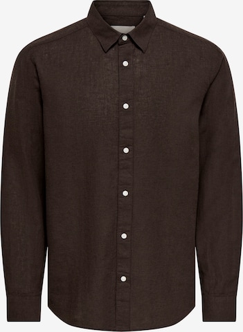 Only & SonsKošulja 'ONSCAIDEN' - smeđa boja: prednji dio