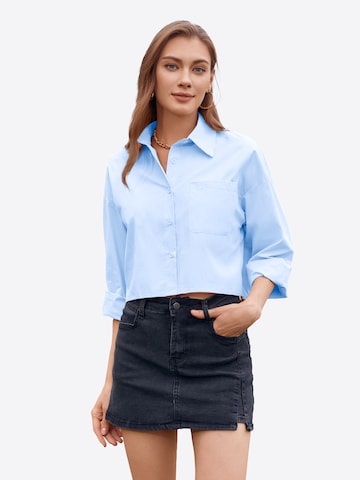 Chemisier Imily Bela en bleu : devant