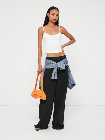 Wide Leg Pantalon 'P-ZENIA-OD' DIESEL en noir