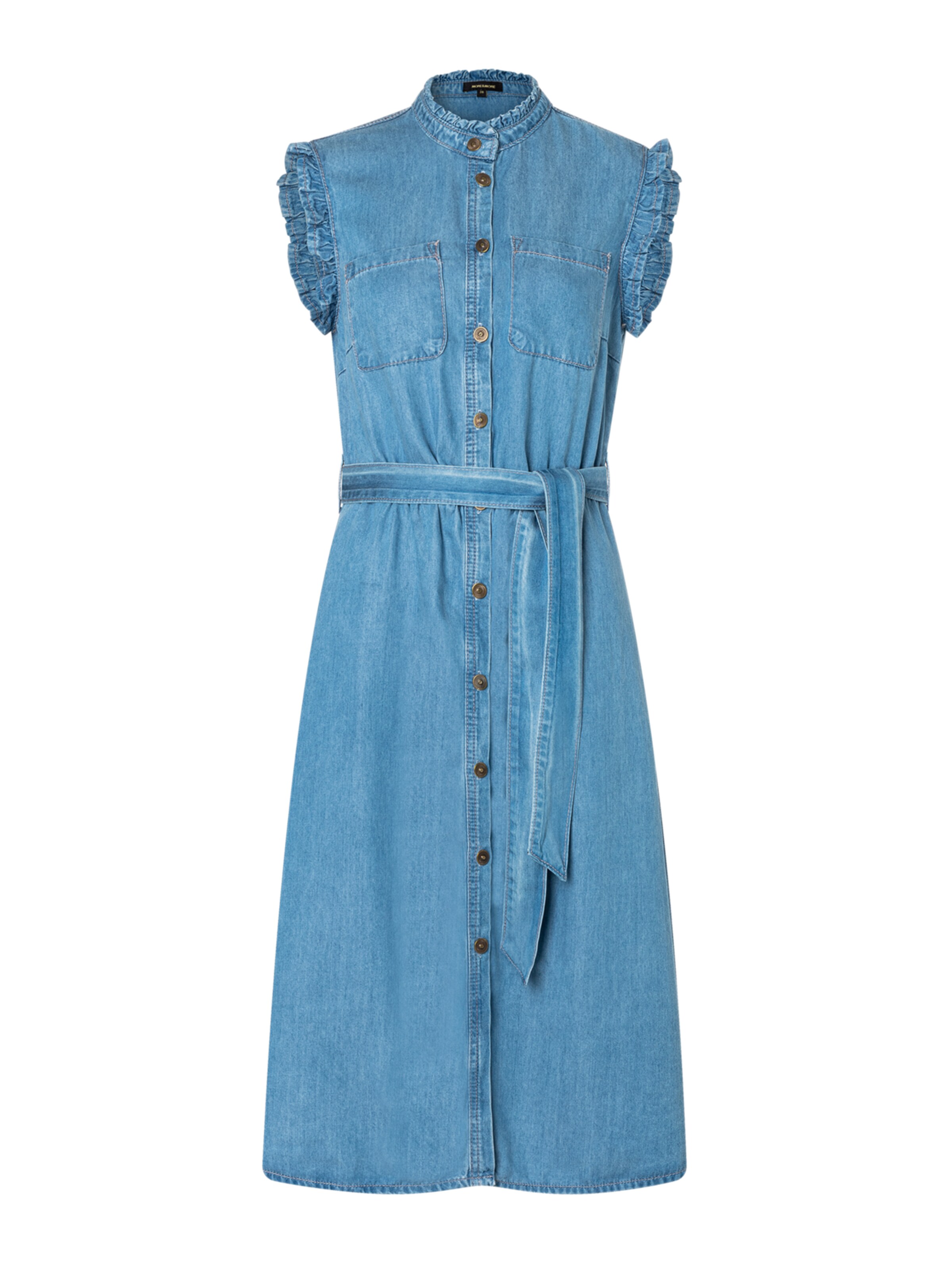Robe-chemise MORE & MORE en bleu : devant
