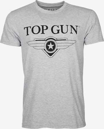 TOP GUN Shirt in Grijs: voorkant