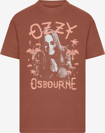 Merchcode Shirt 'Ozzy Osbourne' in Brown: front