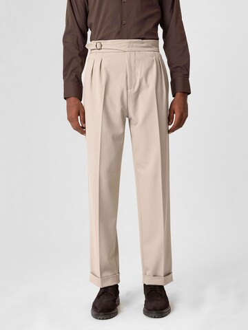 regular Pantaloni con pieghe 'Ludovico' di Antioch in beige: frontale