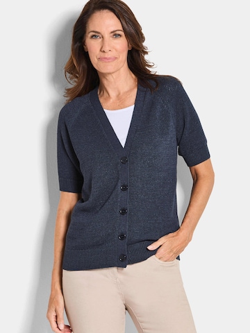 Goldner Gebreid vest in Blauw: voorkant