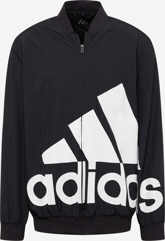 ADIDAS SPORTSWEAR Sportjacke 'Aeroready Essentials Giant Logo ' in Schwarz: predná strana