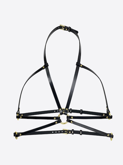 Haute Cuir Gürtel 'Skinny Body'‌‌‌‌‌‌‌‌‌ in schwarz, Produktansicht