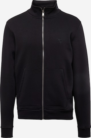 GUESS Sweat jacket in Black: front