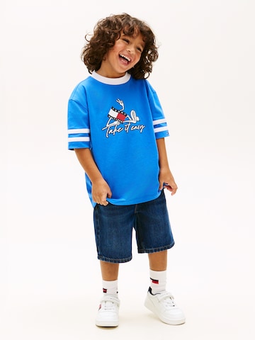T-Shirt 'TAKE IT EASY' TOMMY HILFIGER en bleu