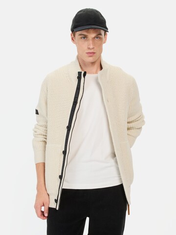 CAMEL ACTIVE Knit Cardigan in Beige: front